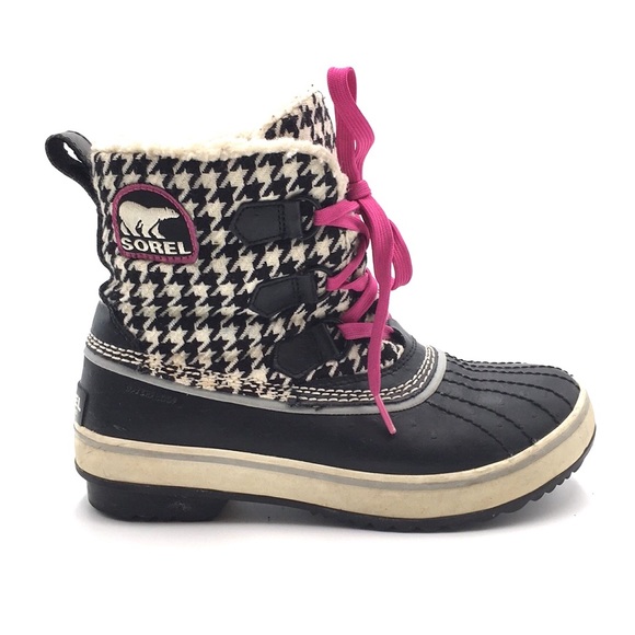 sorel tivoli houndstooth boots